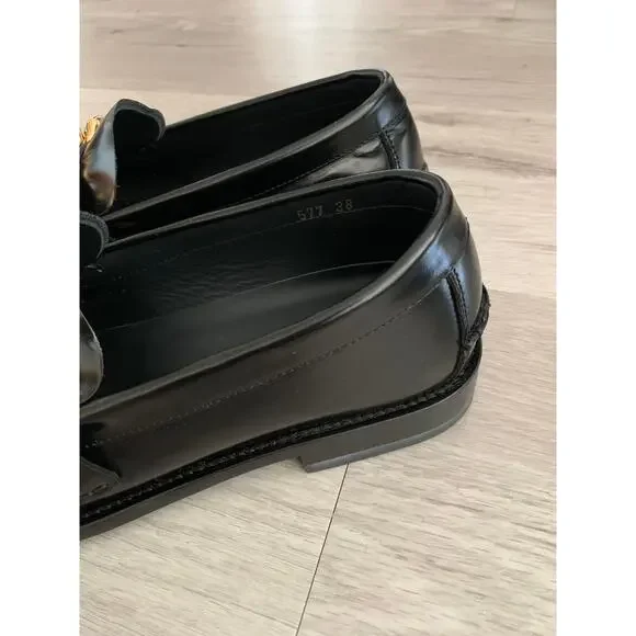 Versace Women's Leather Loafers Size 38 (7.5-8) - Picture 6 of 6